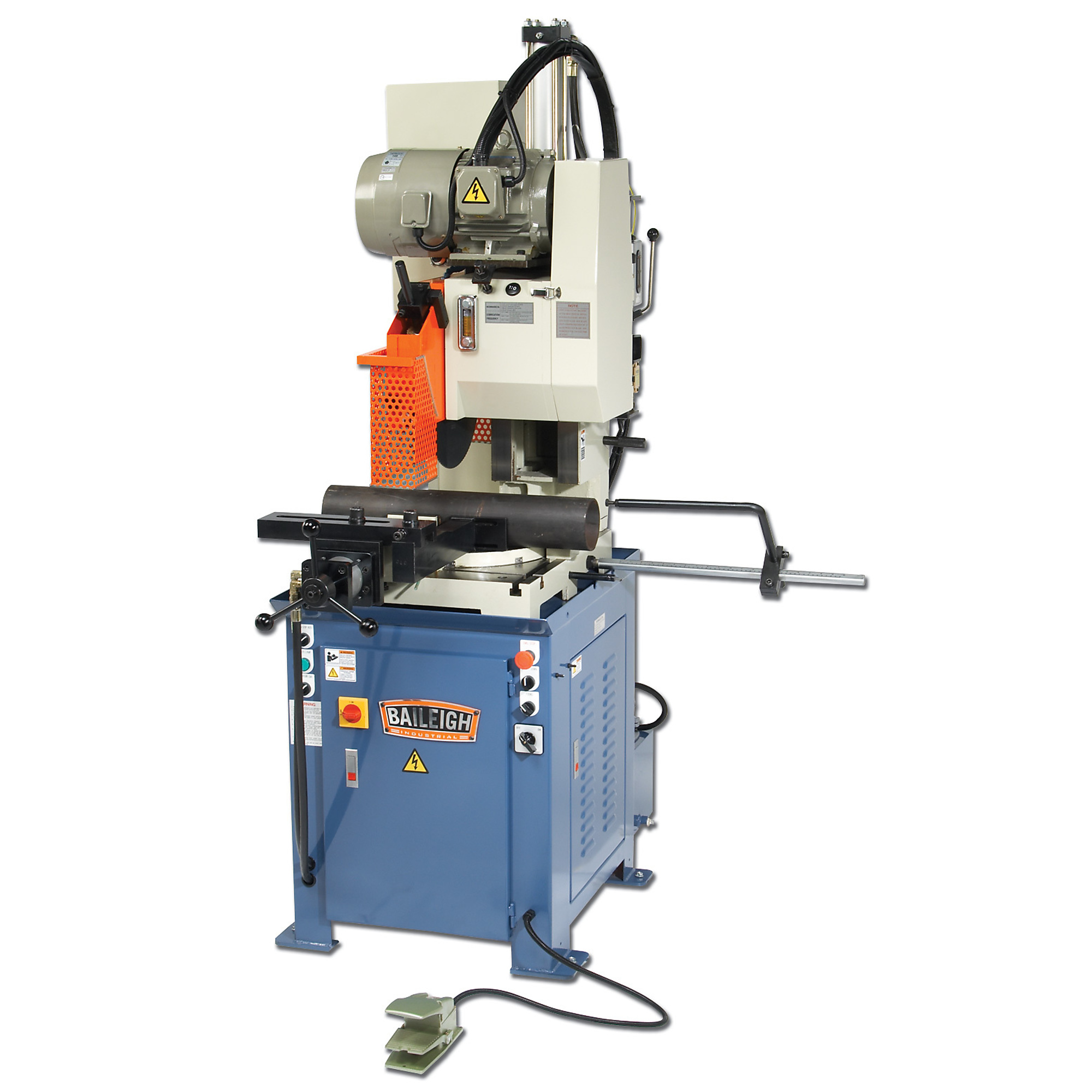 Baileigh Semi-Automatic Column Cold Band Saw, 5 HP, Volts 220, Model# CS-C485SA